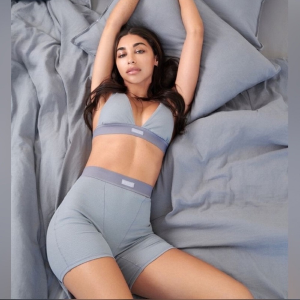 Skims Cotton Ribbed Boxer Short